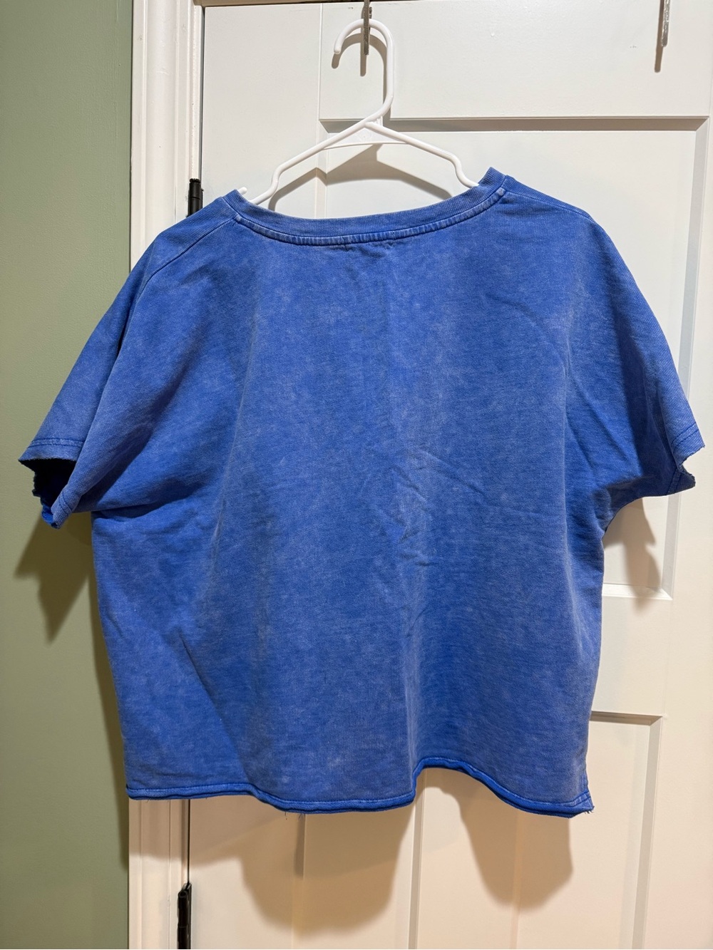 Annie Blue Tee with Red, White & Blue Star Appliqués - Picture 2 of 4